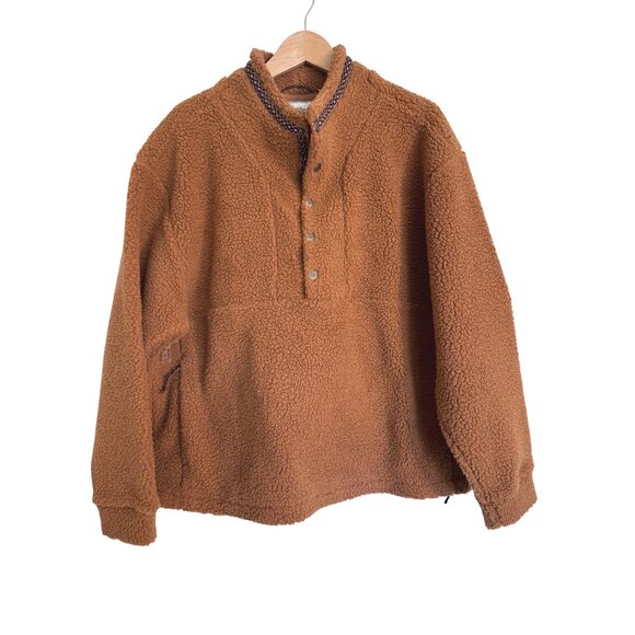 Alpine Design 1/4 Snap Sherpa Size XL Women's Caramel Latte NWT $88 Fleece Pullo - Picture 3 of 11